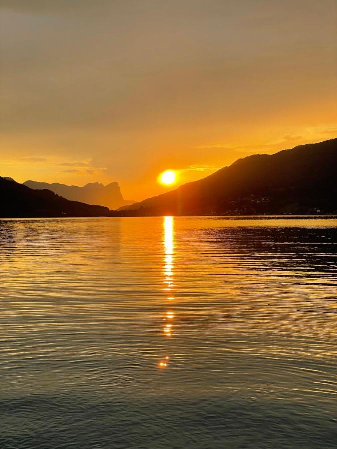 "Ferienhaus Am Mondsee" Mit Direktem Schafbergblick Im Salzkammergut Bei Salzburg المظهر الخارجي الصورة