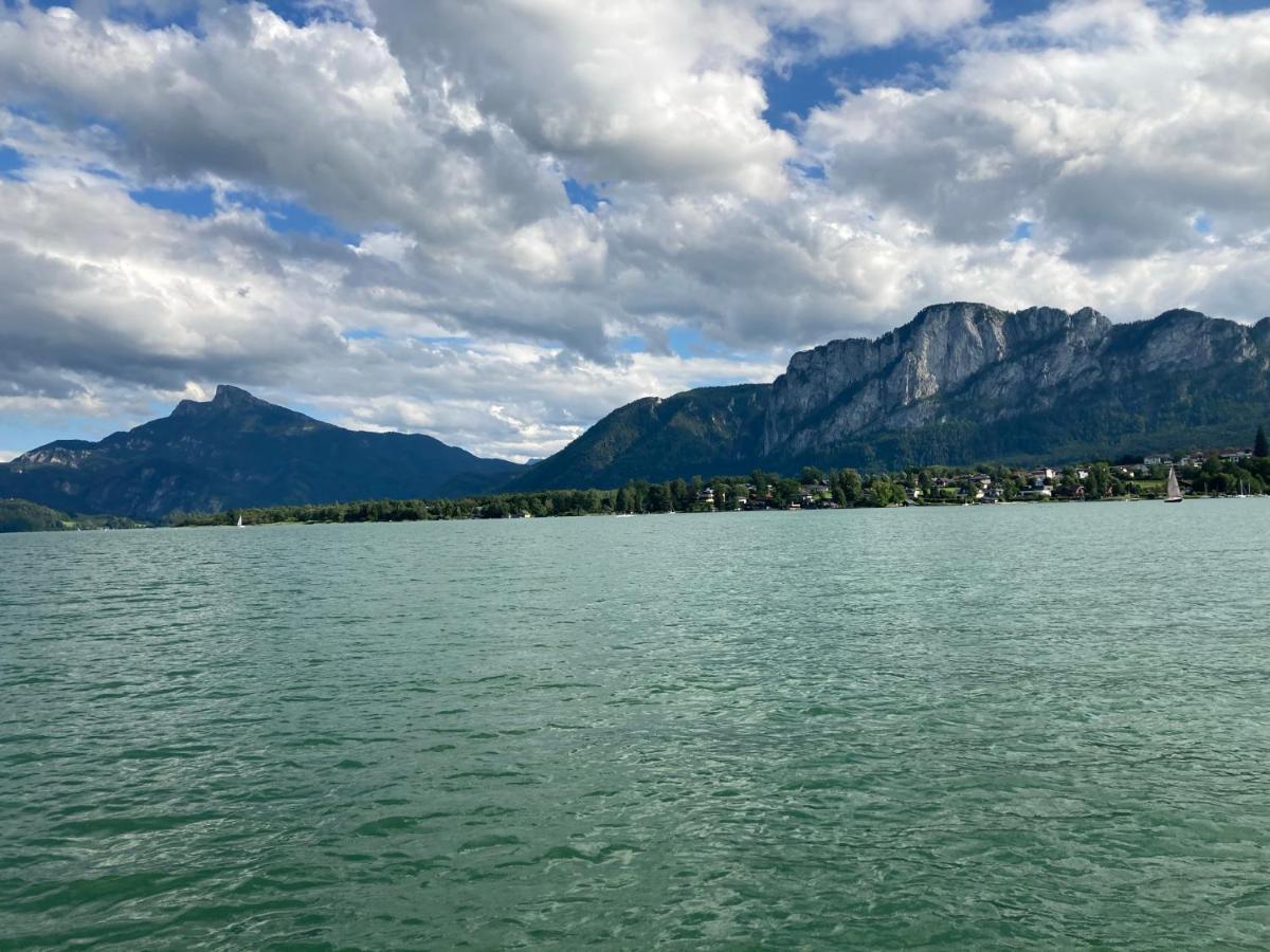"Ferienhaus Am Mondsee" Mit Direktem Schafbergblick Im Salzkammergut Bei Salzburg المظهر الخارجي الصورة